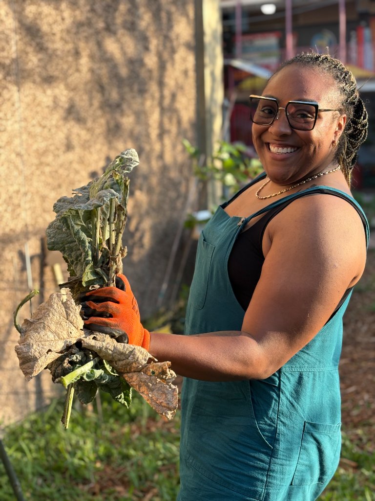 Harvest time — hands in the soil, heart in the work